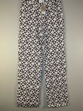 Love + Harmony Brown Floral Wide Leg Jeans